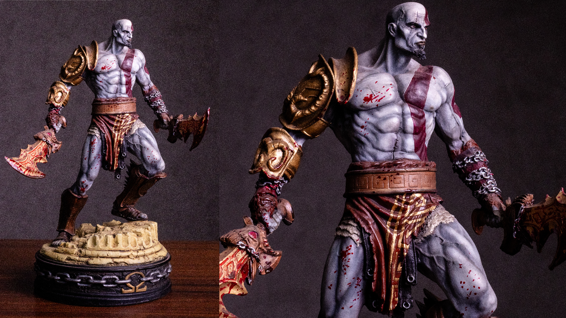 Pintura de colecionaveis Kratos-01